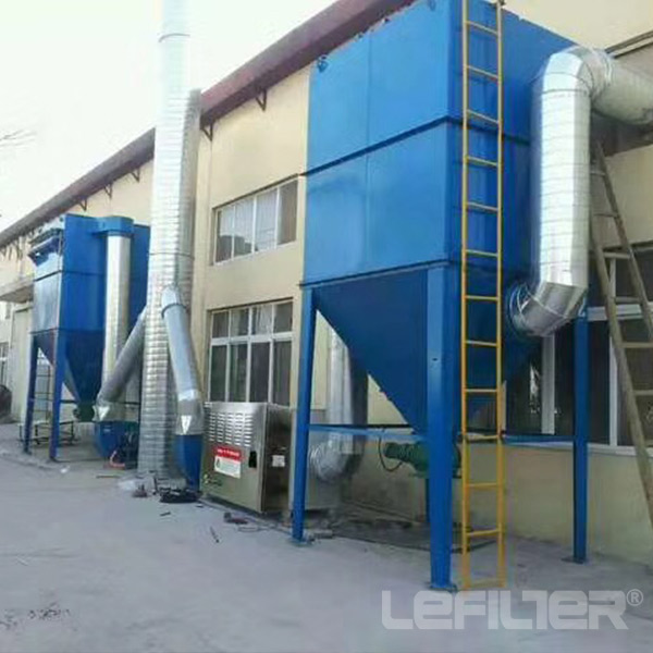 Industrial baghouse type bag filter dust collector