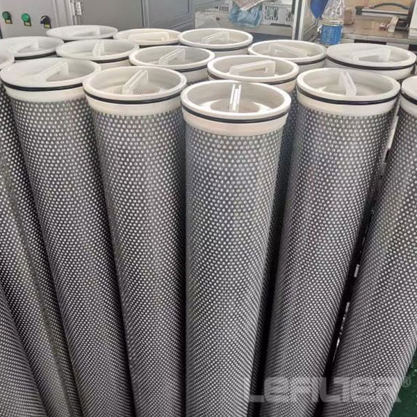 Stainless steel high flow filter element for power plants