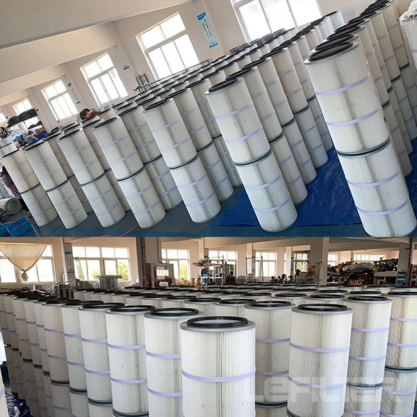 Polyester fiber air filter cartridge EXPORT to UAE